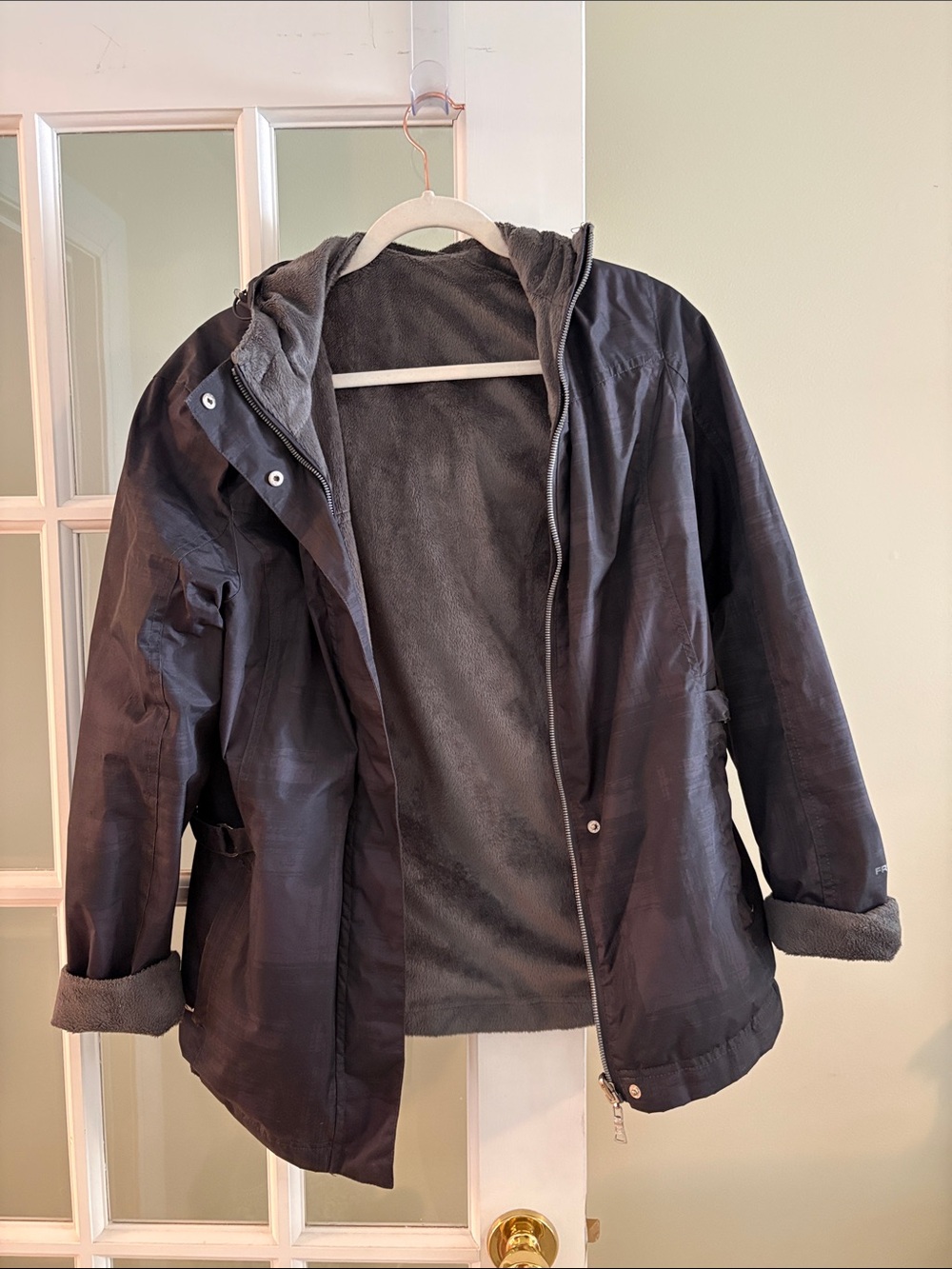 Free Country Women’s fur lined rain coat